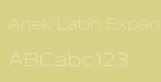 Anek Latin Expanded Thin
