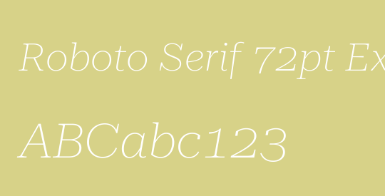 Roboto Serif 72pt Expanded Thin
