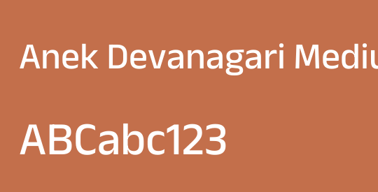 Anek Devanagari Medium