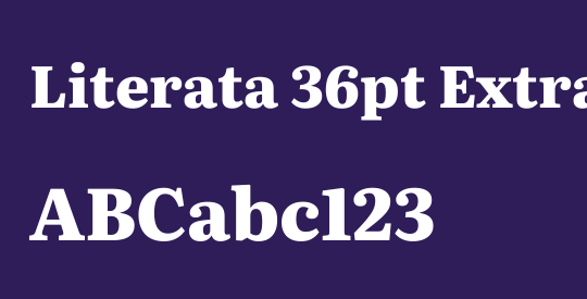 Literata 36pt ExtraBold