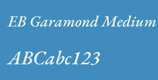 EB Garamond Medium