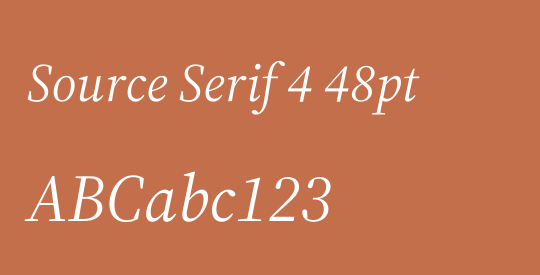 Source Serif 4 48pt