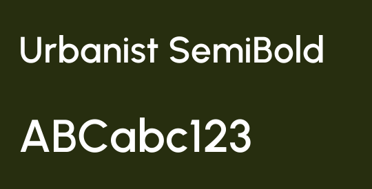 Urbanist SemiBold