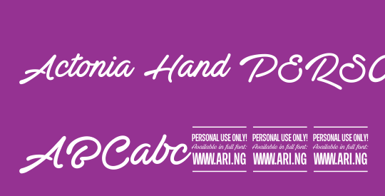 Actonia Hand PERSONAL USE