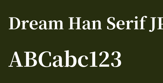Dream Han Serif JP