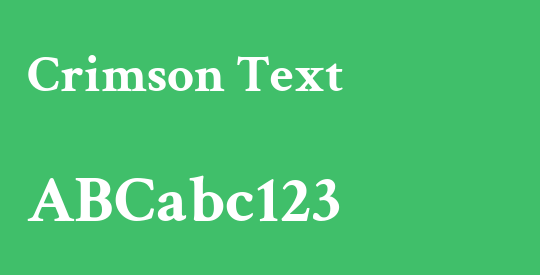 Crimson Text