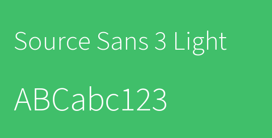 Source Sans 3 Light