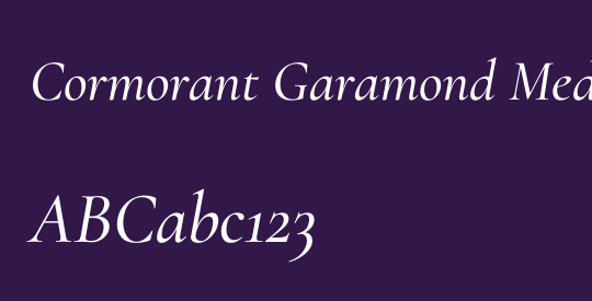 Cormorant Garamond Medium