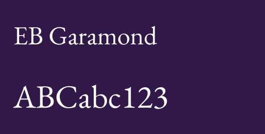 EB Garamond