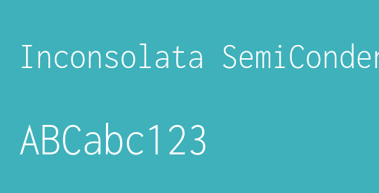 Inconsolata SemiCondensed Light