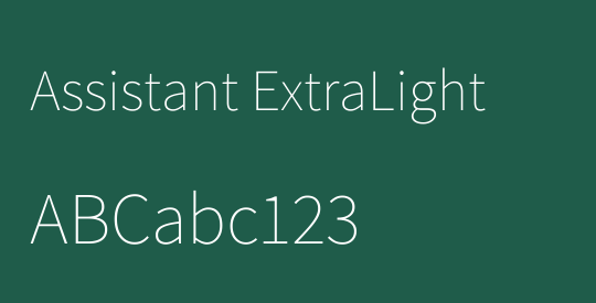 Assistant ExtraLight