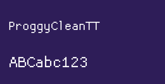 ProggyCleanTT