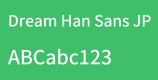 Dream Han Sans JP