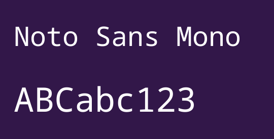 Noto Sans Mono
