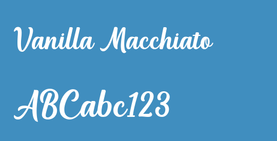 Vanilla Macchiato