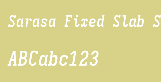 Sarasa Fixed Slab SC Semibold