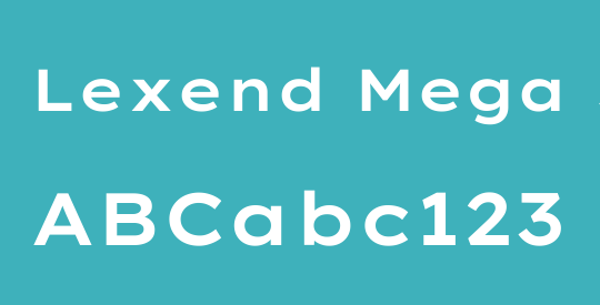 Lexend Mega SemiBold