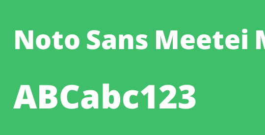 Noto Sans Meetei Mayek Black