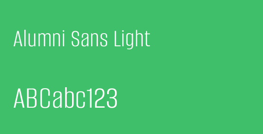 Alumni Sans Light
