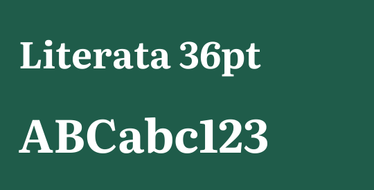 Literata 36pt