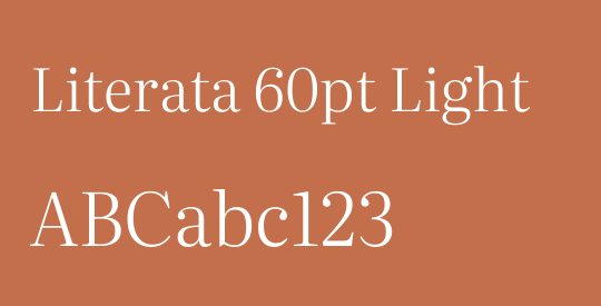 Literata 60pt Light