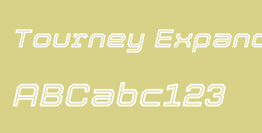 Tourney Expanded SemiBold