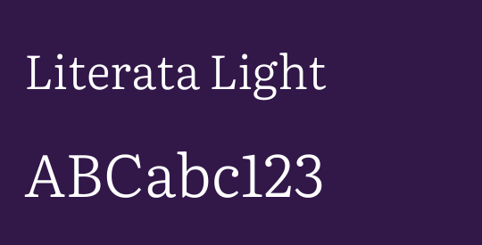 Literata Light