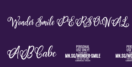 Wonder Smile PERSONAL USE