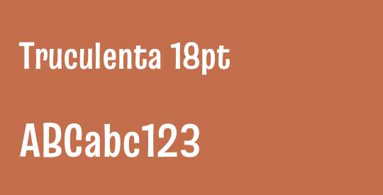 Truculenta 18pt