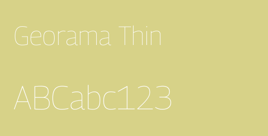 Georama Thin