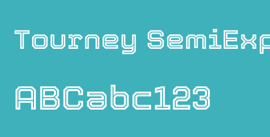 Tourney SemiExpanded SemiBold