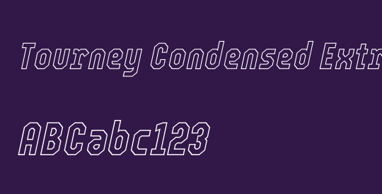 Tourney Condensed ExtraLight