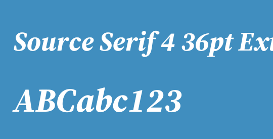 Source Serif 4 36pt ExtraBold