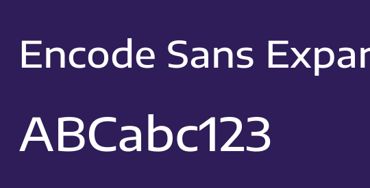 Encode Sans Expanded Medium