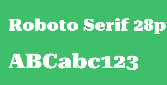 Roboto Serif 28pt Expanded Black