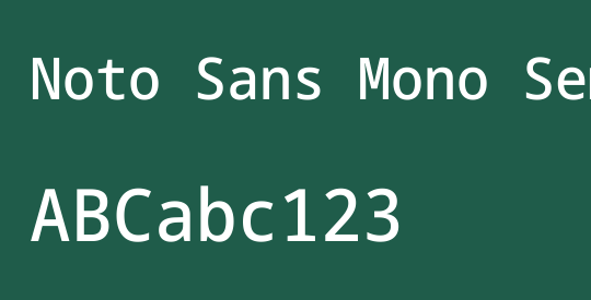 Noto Sans Mono SemiCondensed Medium