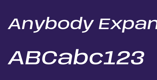 Anybody Expanded Medium