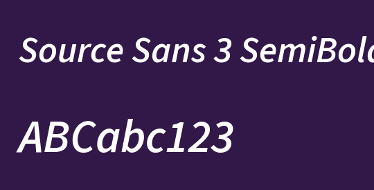 Source Sans 3 SemiBold