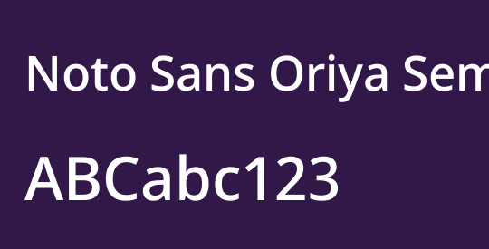 Noto Sans Oriya SemiCondensed Medium