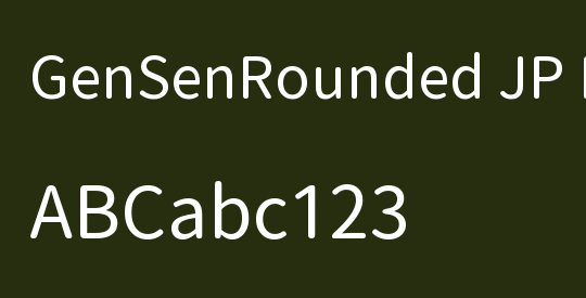GenSenRounded JP R
