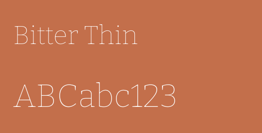 Bitter Thin