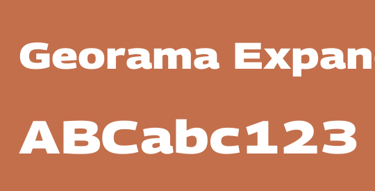 Georama Expanded ExtraBold