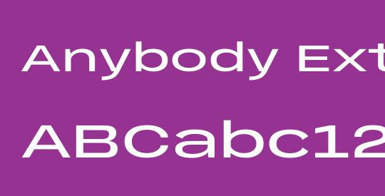 Anybody ExtraExpanded Medium