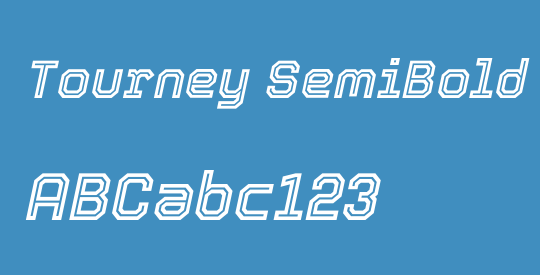 Tourney SemiBold