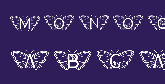 Monogram Butterfly