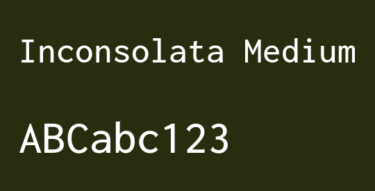 Inconsolata Medium
