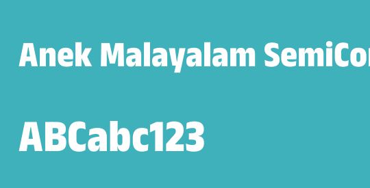 Anek Malayalam SemiCondensed ExtraBold