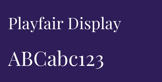 Playfair Display