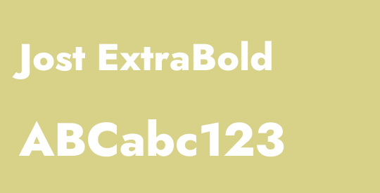 Jost ExtraBold