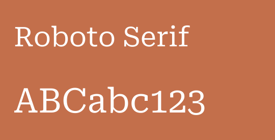 Roboto Serif